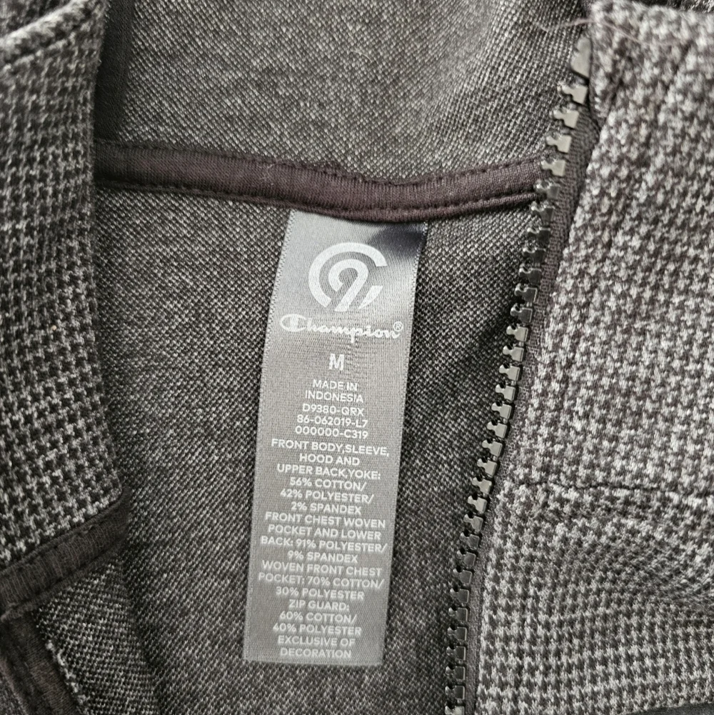 Champion C9 Houndstooth Knit Zip Hoodie M